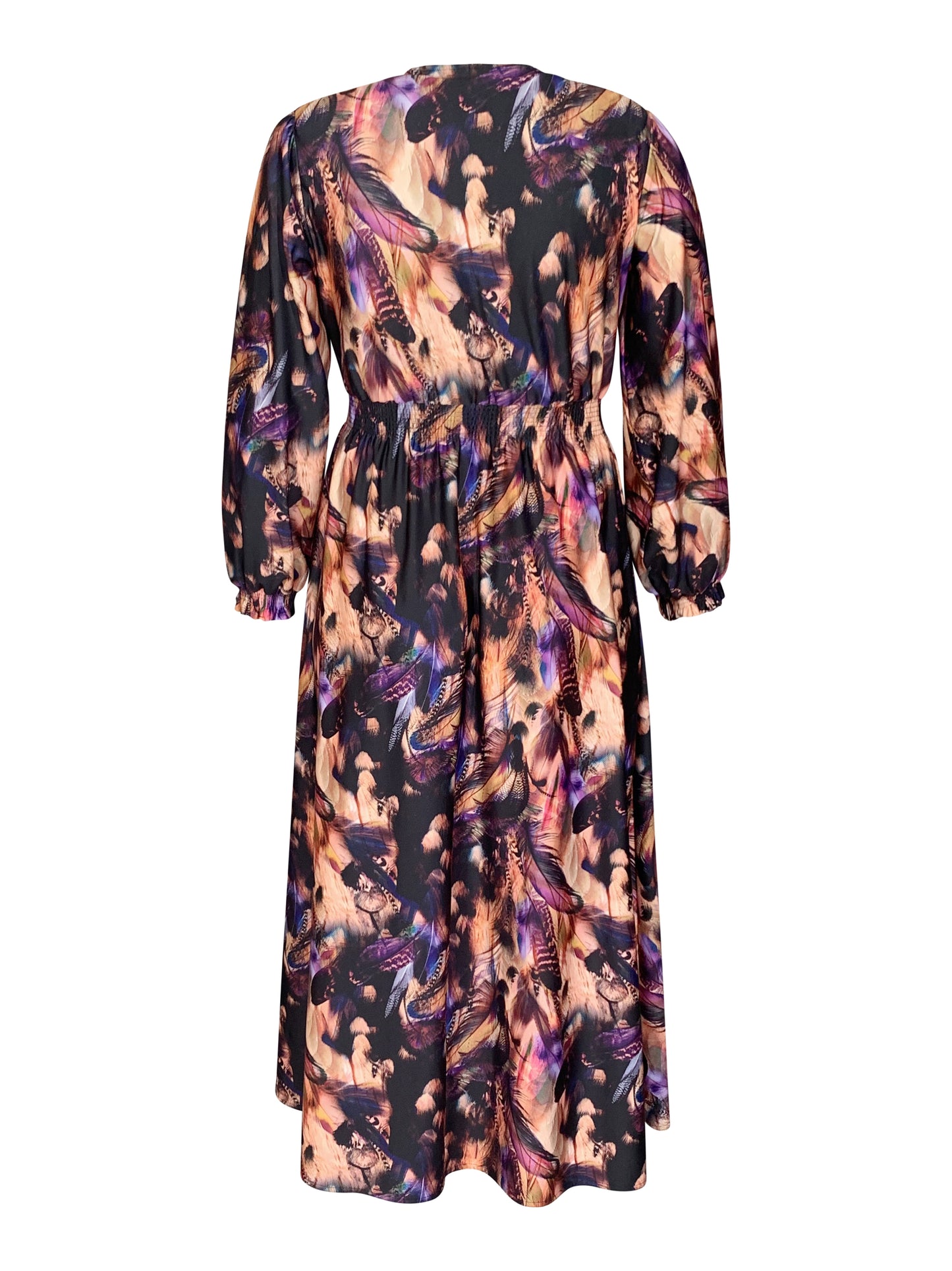 Cachecoeur dress Peacock print